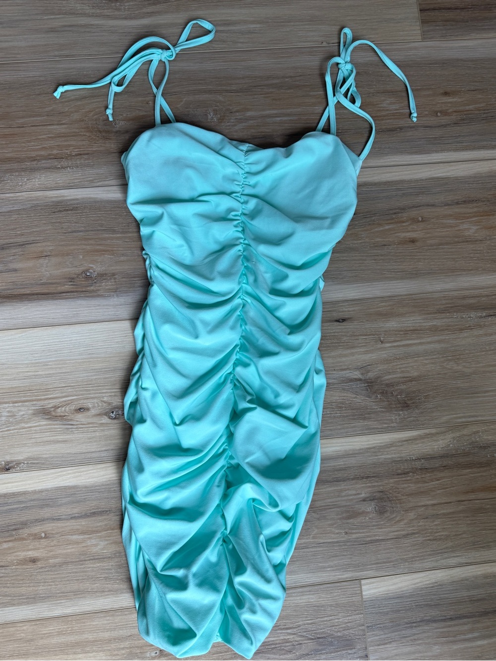 B Darlin Aqua Mint Homecoming Dress HOCO Body Con Short Wedding Guest Dress S